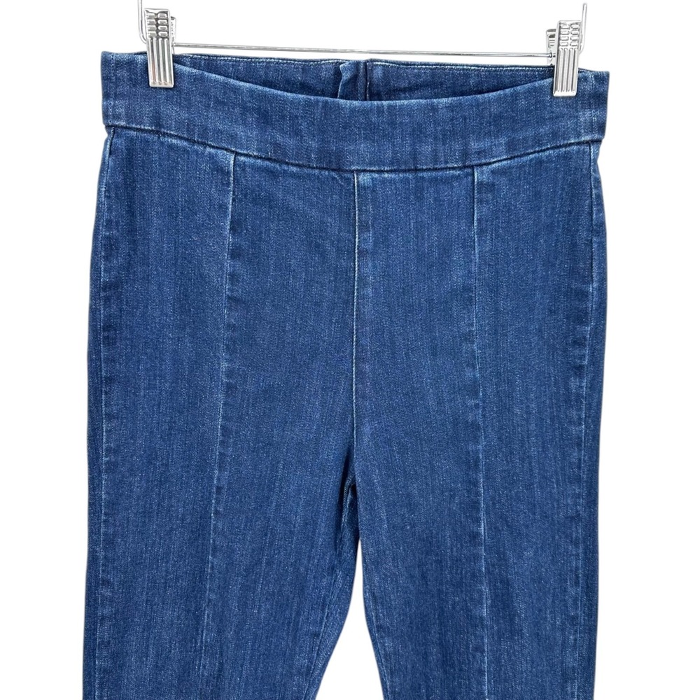 J.CREW RE-IMAGINED Women's 26 Pintuck Skinny Flare Back Zip Night Sky Wash Jeans - Picture 7 of 16